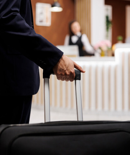 Recepción de un hotel